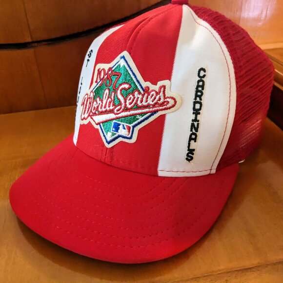 Vintage 1987 MLB Major League St. Louis Cardinals World Series Cards Birds Hat - Picture 1 of 7